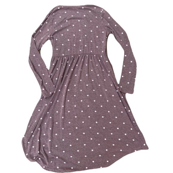 Womens polka dot long sleeve dress - Picture 5 of 6